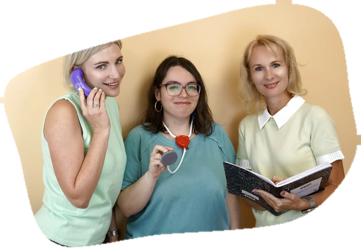 Three Logoped speech-language therapists together